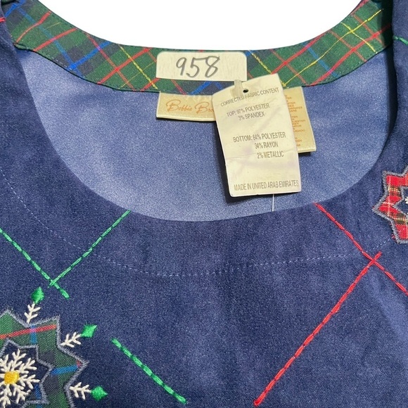 NWT Vintage Y2K Long Christmas Embroidered Jumper Dress Size Medium 8/10 - Picture 9 of 13